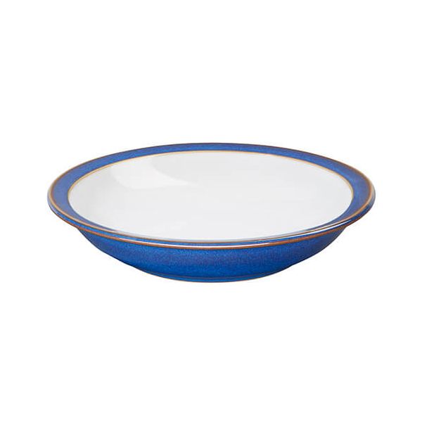 Denby Imperial Blue Shallow Rimmed Bowl