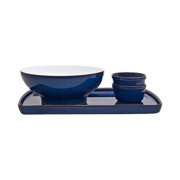 Denby Imperial Blue 4 Piece Deli / Sunday Lunch Set