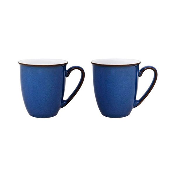 Denby Imperial Blue 2 Piece Coffee Beaker / Mug Set