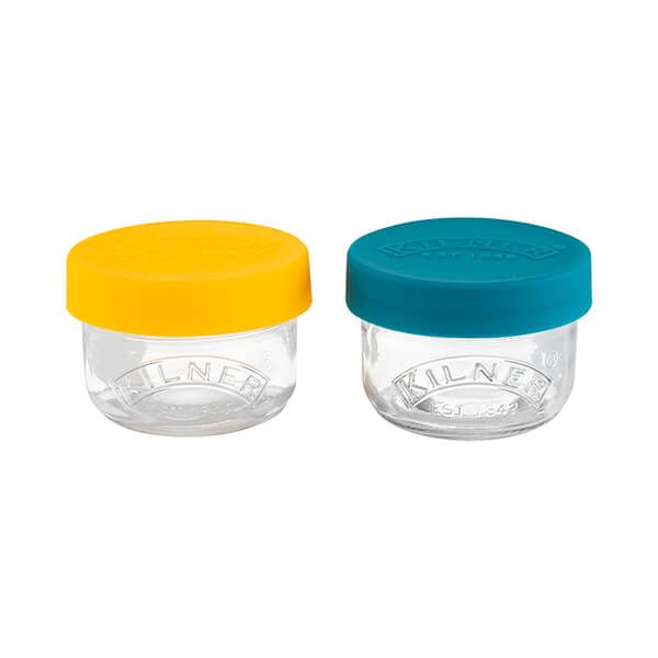 Kilner Set Of 2 Snack And Store Pots 125ml