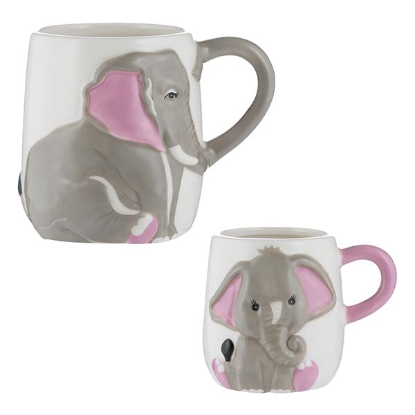 Price & Kensington Elephant Mugs Set Of 2
