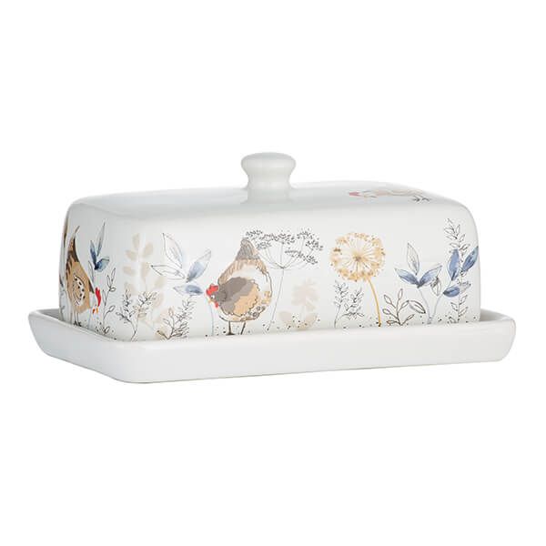 Price & Kensington Country Hens Butter Dish