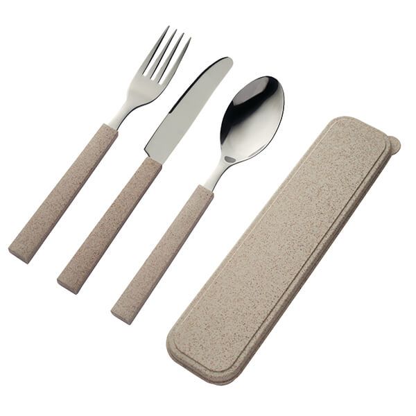 Viners Organic On The Go 3 Piece Cutlery Set & Case