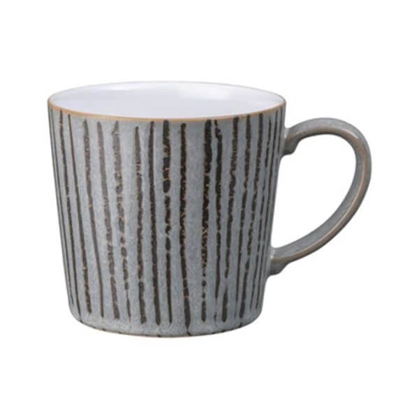 Denby Dark Grey Vertical Wax Large Mug