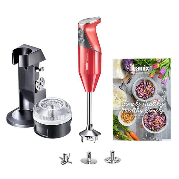 Bamix Simply Healthy Red Hand Blender