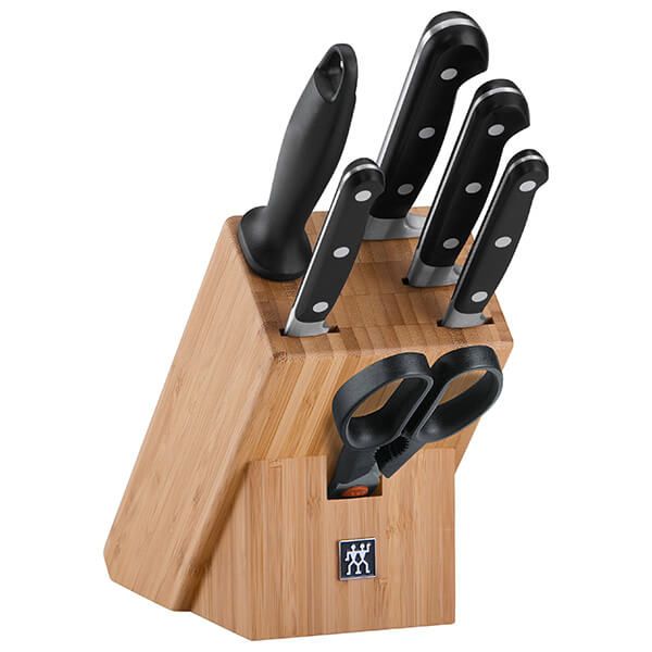 Zwilling J A Henckels Professional S 7 Piece Bamboo Knife Block Set