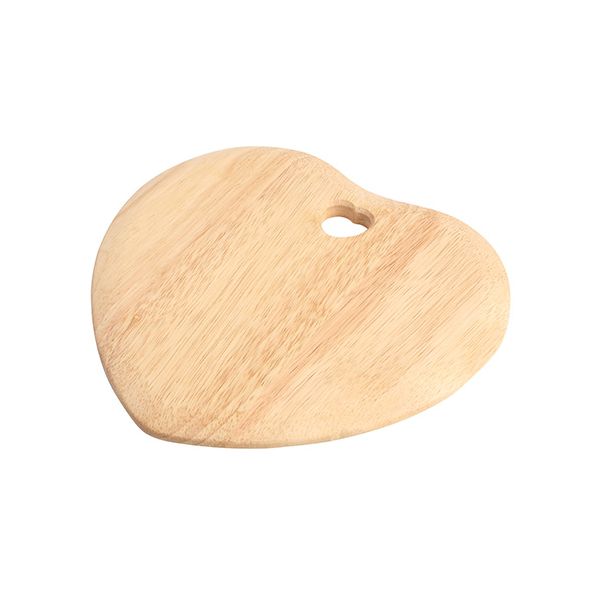 T&G Colonial Home Heart Shaped Chopping Board With Heart Cut Out In Hevea