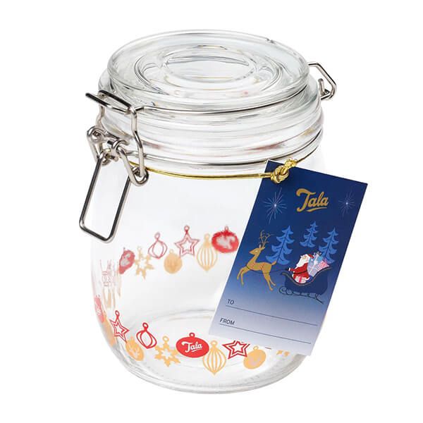 Tala Christmas 750ml Bauble Glass Jar