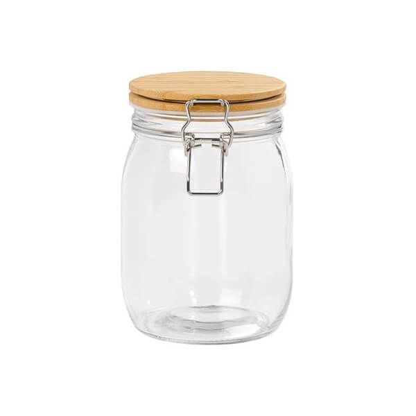 Tala Glass Storage Jar with Bamboo Lid 980ml