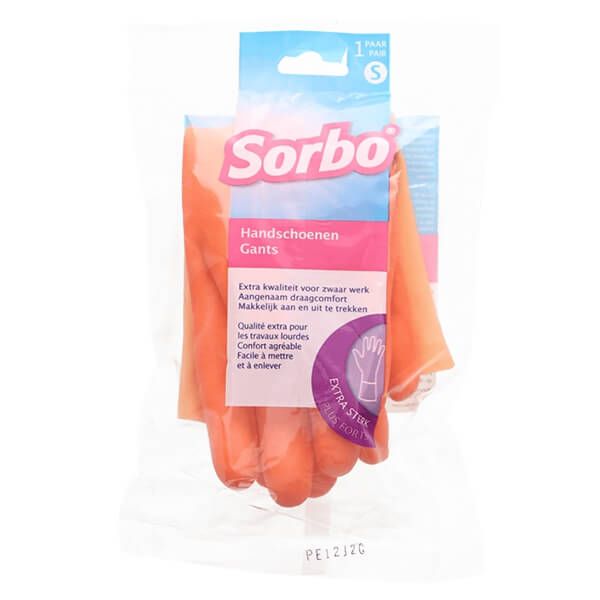 Sorbo Household Comfort Gloves Small Orange
