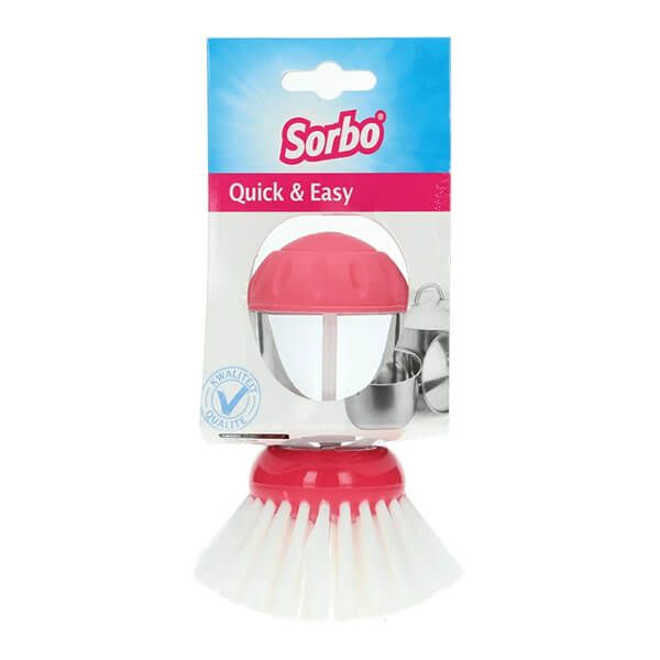 Sorbo Quick & Easy Dispenser Brush Pink