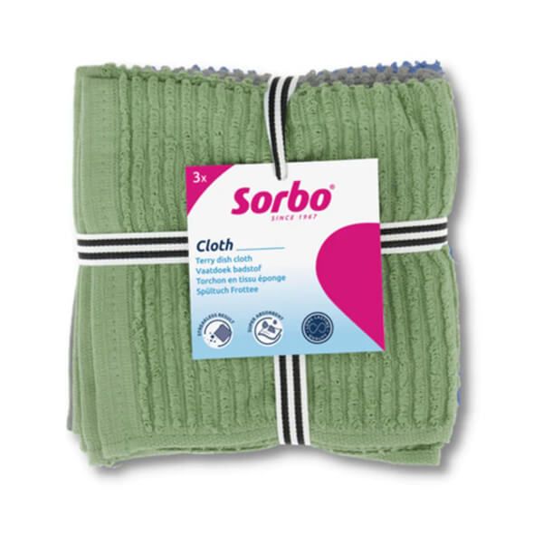 Sorbo Cotton Dish Cloths 3 Pack