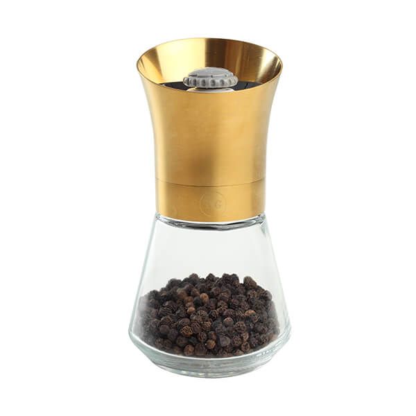 T&G CrushGrind Tip Top Deco Gold Pepper Mill