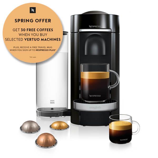 Magimix Nespresso Vertuo Plus Black With FREE Gift