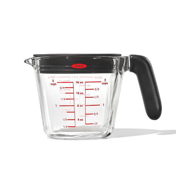 OXO Good Grips 500ml Glass Measuring Cup With Lid