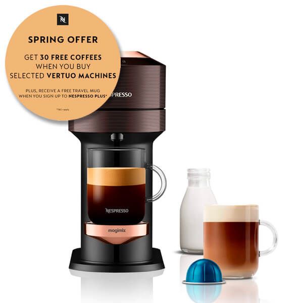 Magimix Nespresso Vertuo Next Premium Rich Brown With FREE Gift