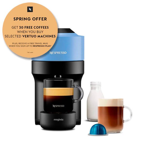 Magimix Nespresso Vertuo Pop Pacific Blue With FREE Gift