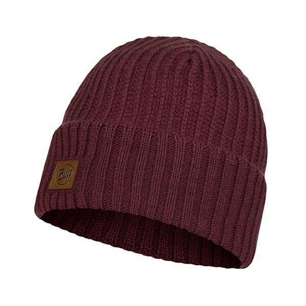 Buff Rutger Maroon Knitted Hat
