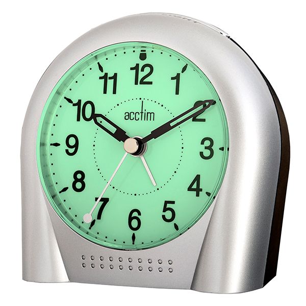 Acctim Sweeper Alarm Clock Silver