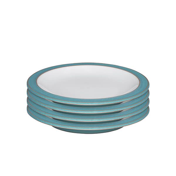 Denby Azure Set Of 4 Small Plates