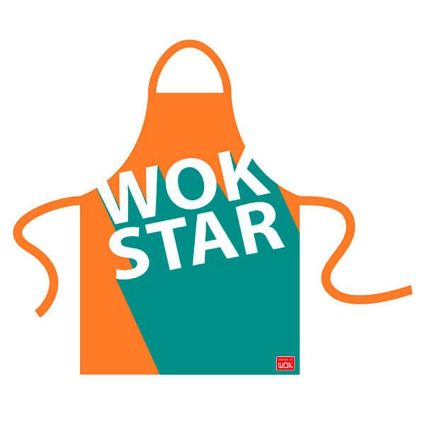 School of Wok Wok Star Adult Apron Multi