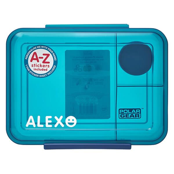 Polar Gear Clic-Tite A-Z Stickers 1.1L Lunchbox Trio Scandi