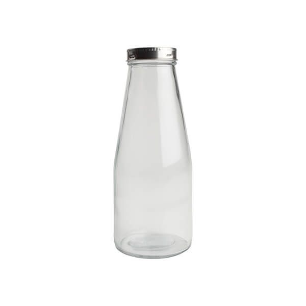 T&G 750ml Medium Glass Bottle With Stainless Steel Lid