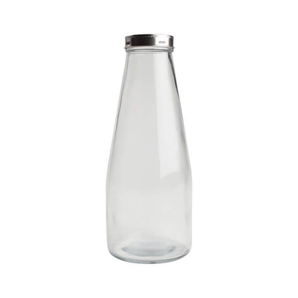 T&G 1010ml Large Glass Bottle With Stainless Steel Lid