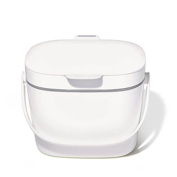 OXO Good Grips Easy-Clean White Compost Bin 6.62L