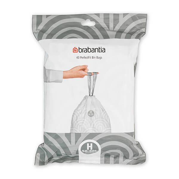 Brabantia PerfectFit Bags H 50-60 litre Dispenser Pack of 40 bags