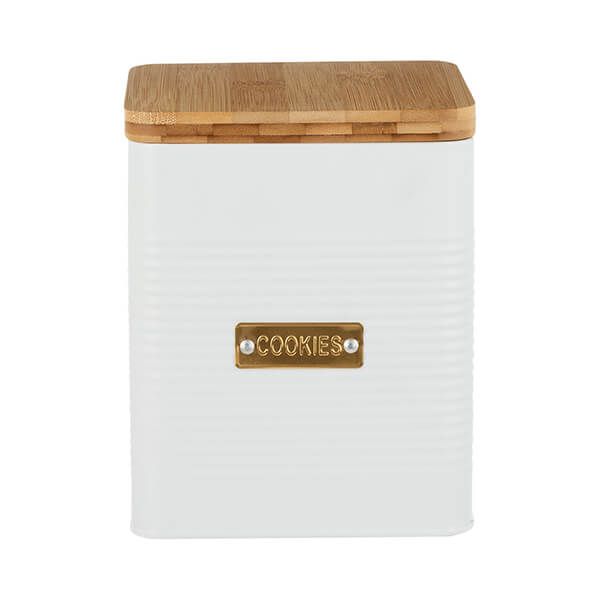 Typhoon Otto White Square Cookie Storage Canister