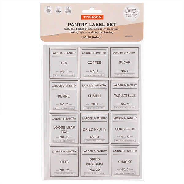 Typhoon Set Of 4 Pantry Labels