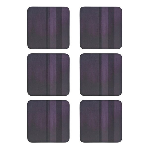 Denby Colours Set Of 6 Purple Coasters