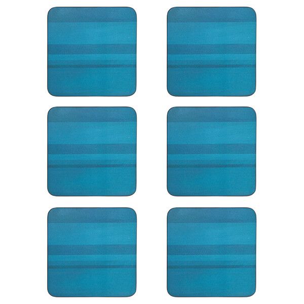 Denby Colours Turquoise 6 Piece Coasters 