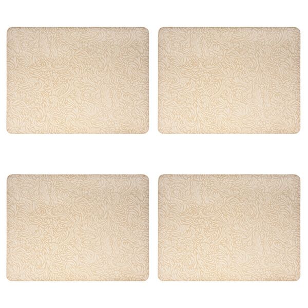 Denby Monsoon Lucille Gold Set Of 4 Placemats