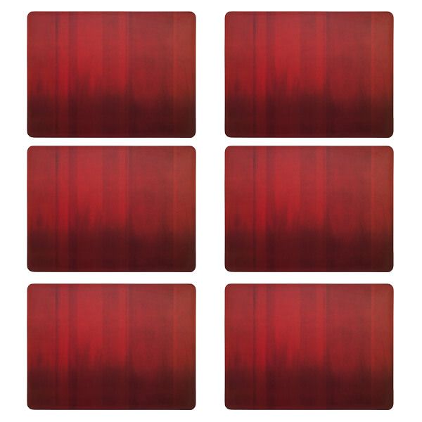 Denby Colours Set Of 6 Red Placemats