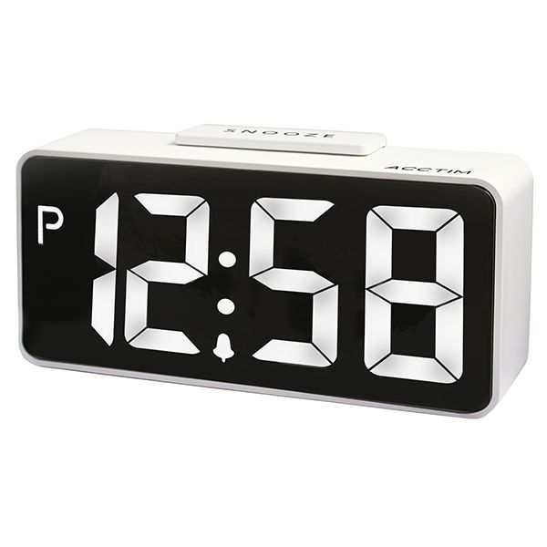 Acctim Talos Alarm Clock White