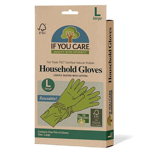 If You Care FSC Large Certified Fair Rubber Latex Household Gloves