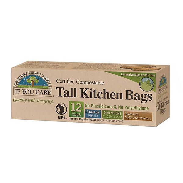 If You Care 13 Gallon Compostable Tall Kitchen Bags