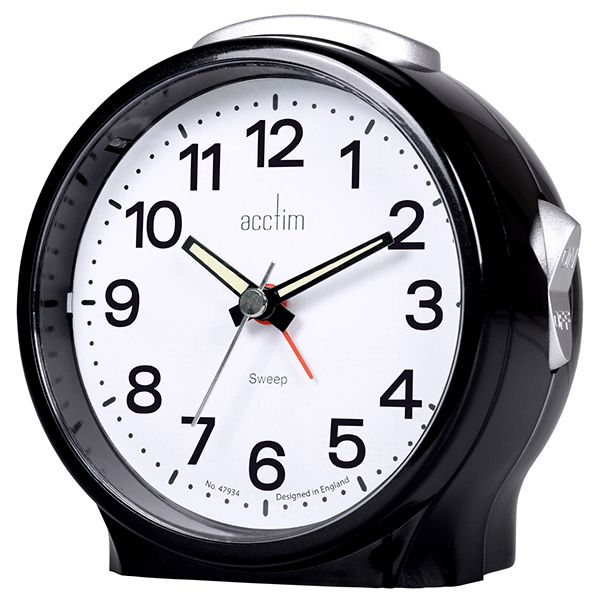 Acctim Elsie Alarm Clock Black