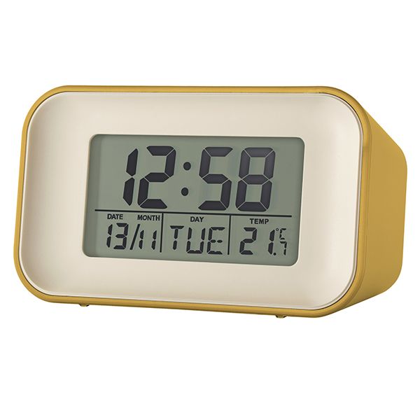 Acctim Alta Alarm Clock Mustard
