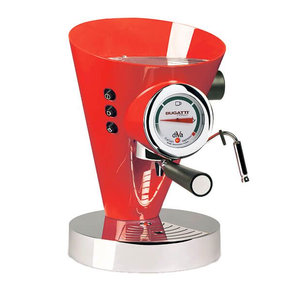 Bugatti Diva Coffee Machine Red