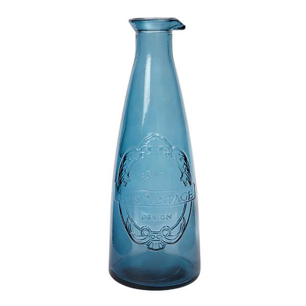 Dexam Sintra Recycled Glass Carafe Ink Blue