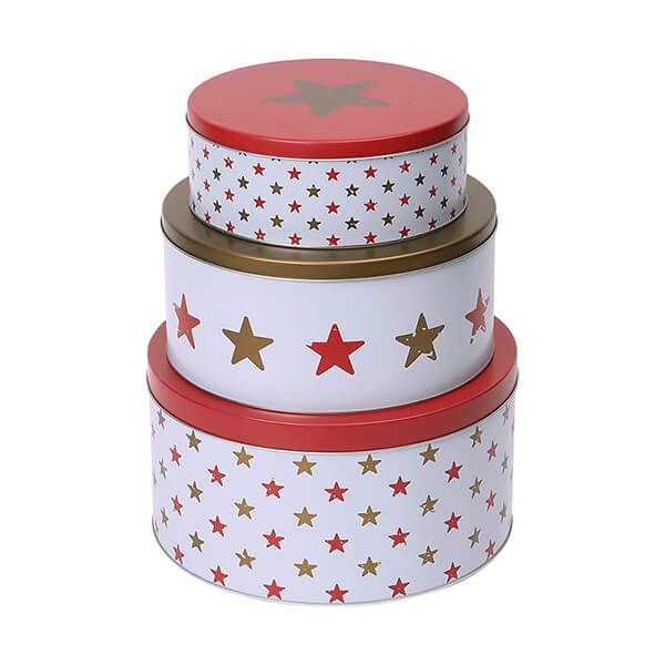 Dexam Star Set of 3 Round Cake Tins