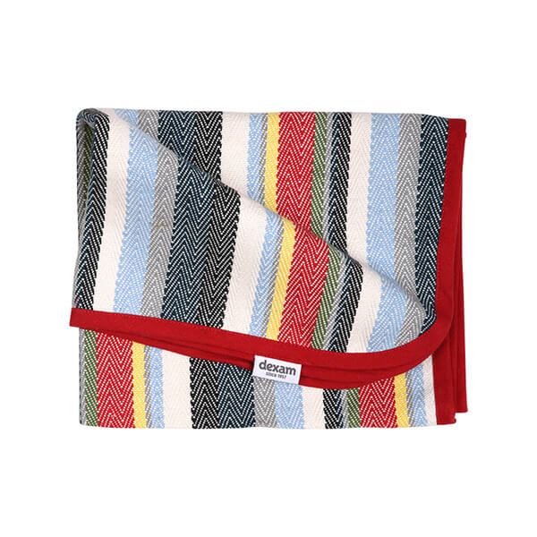Dexam Recycled Cotton Striped Oven Cloth Red