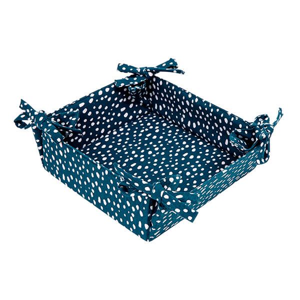Dexam Sintra Recycled Cotton Spotted Bread Basket Ink Blue