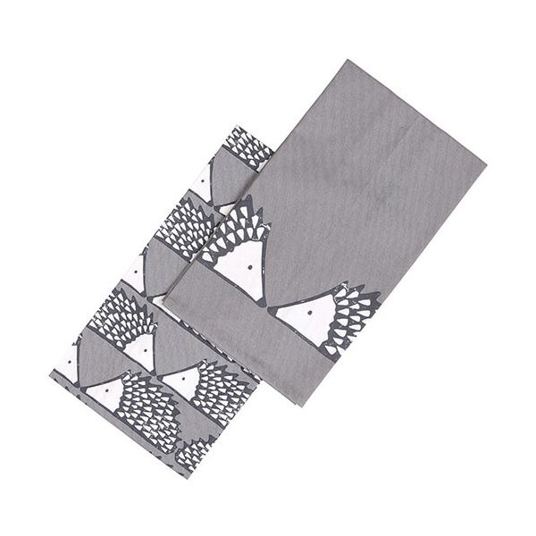 Scion Living Spike Tea Towels Set Of 2 Grey