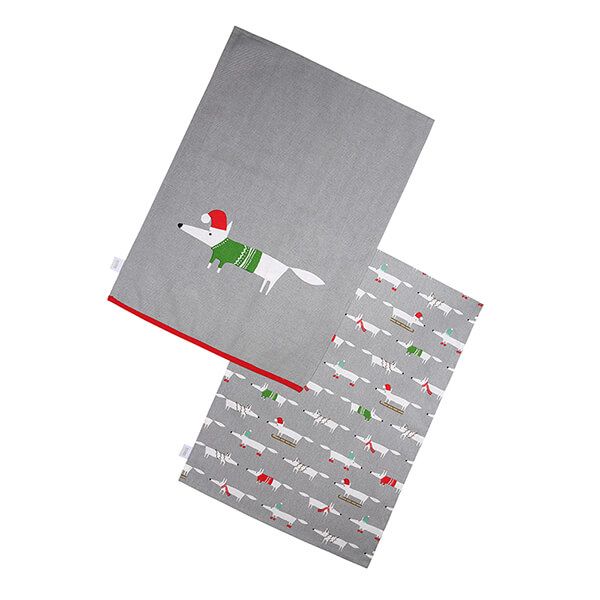 Scion Living Mr Fox Christmas Tea Towel Set of 2
