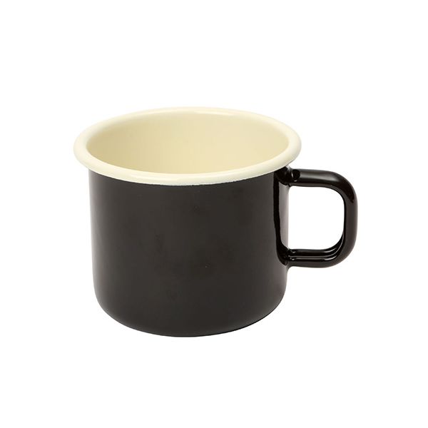 Dexam Black Enamelware Mug