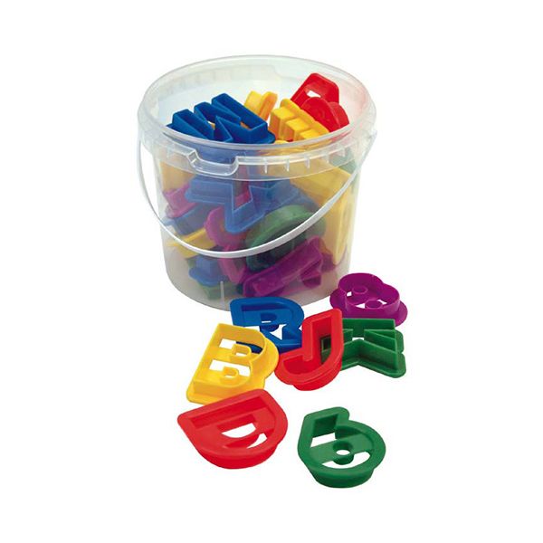 Dexam Plastic Letter & Numbers 36 Piece Cookie Cutter Set